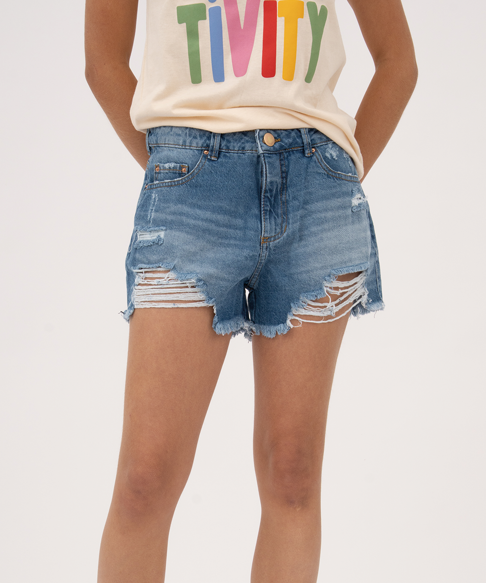 Short 5 bolsillos AZUL PROFUNDO