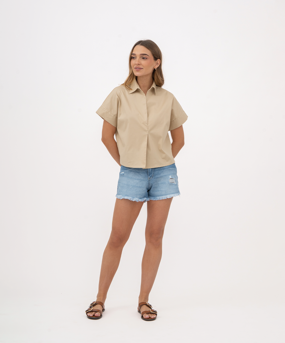 Short 5 bolsillos AZUL RADIANTE