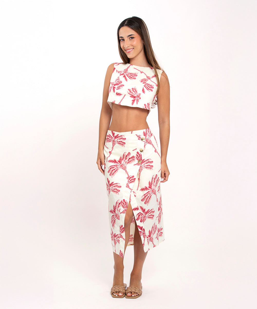 Blusa escote espalda VINO PROFUNDO