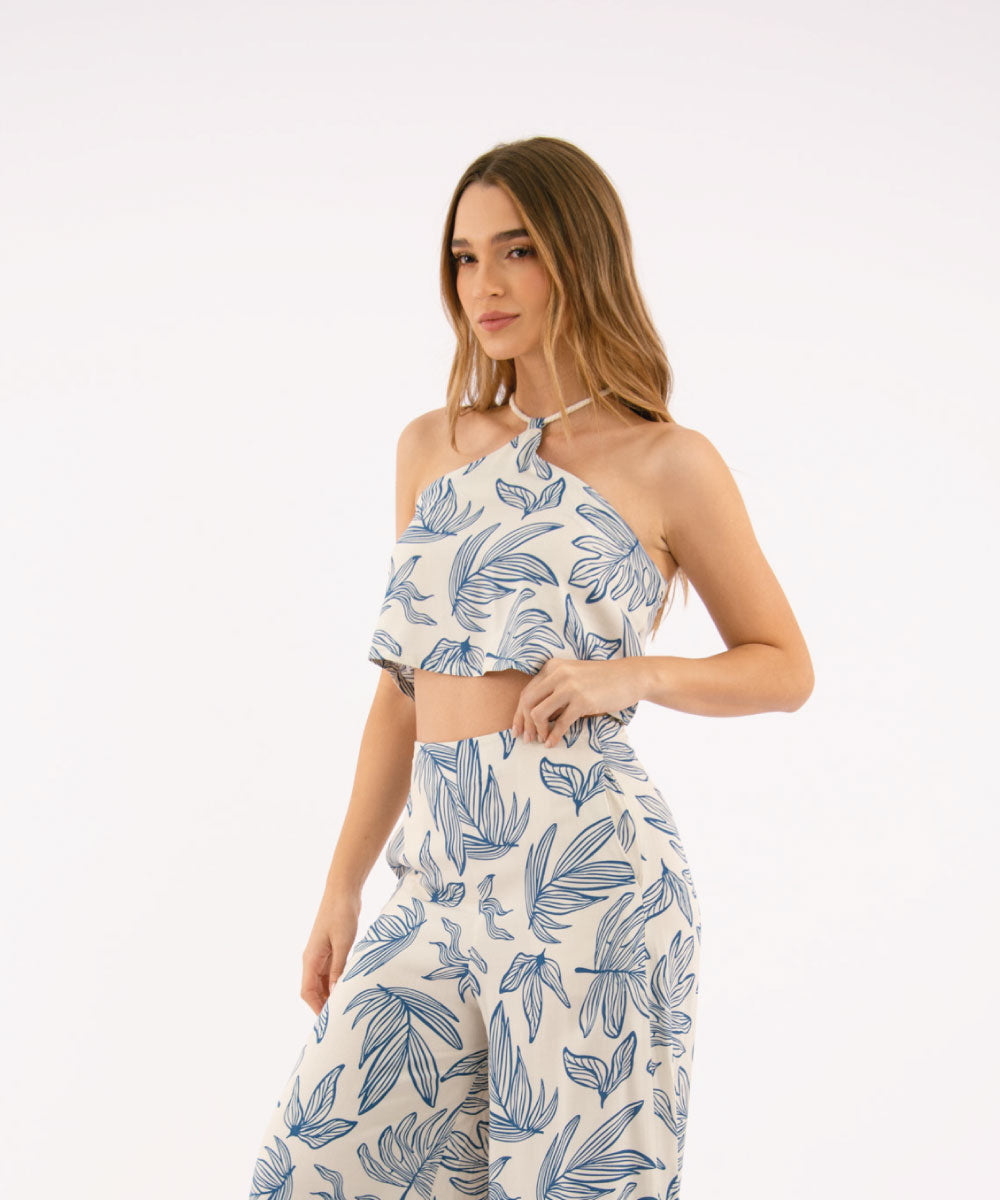 Blusa Lazo Moño AZUL PROFUNDO
