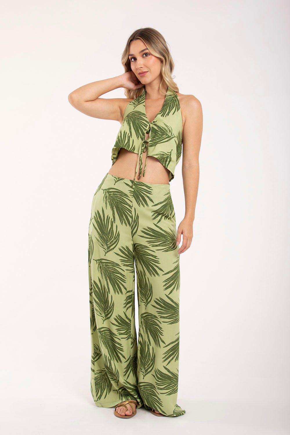 Top tiras frente VERDE