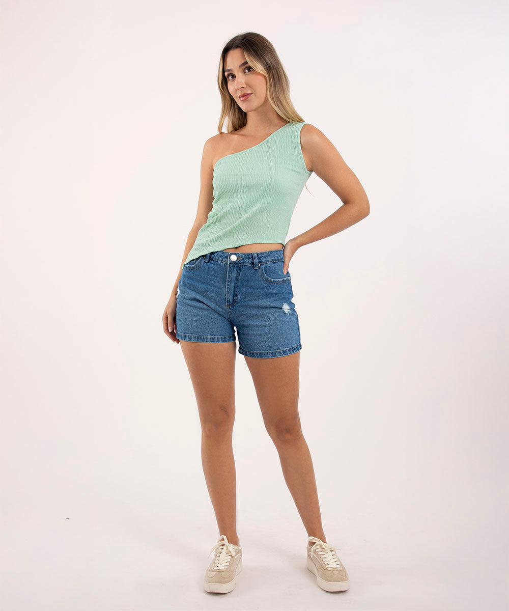 Blusa solo hombro VERDE