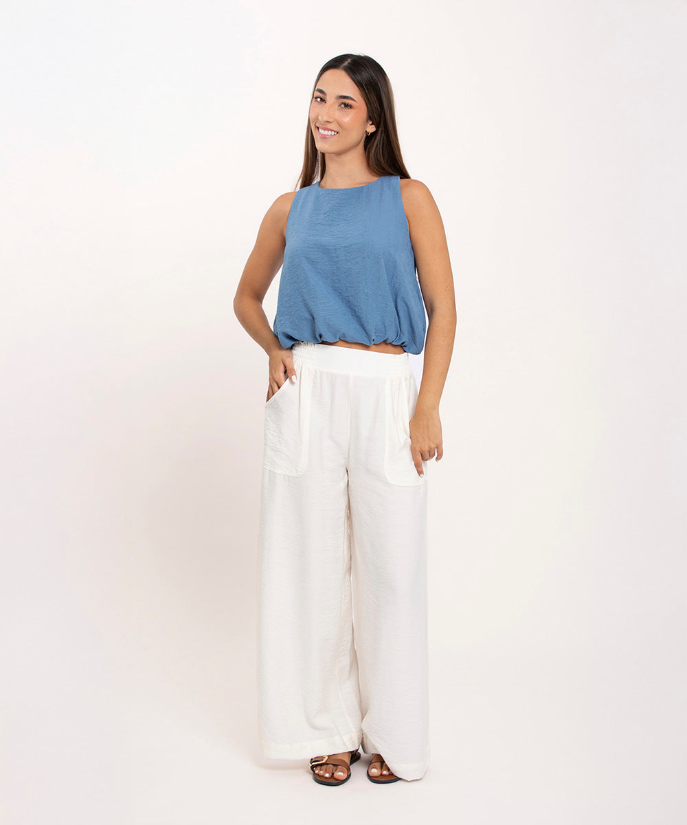 Blusa globo sisa AZUL