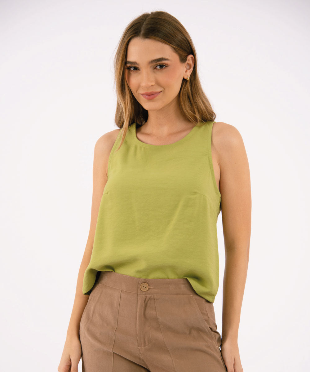 Blusa Manga Sisa VERDE OLIVA