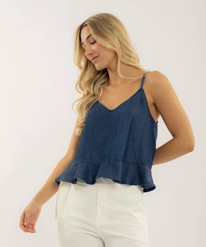 Blusa Con Tiras Azul Blusas Para Mujer | Ticket Store Colombia 2