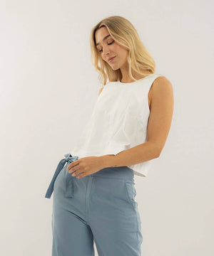 Blusa Sisa Cuello Redondo Blanco Blusas Para Mujer | Ticket Store Colombia 2