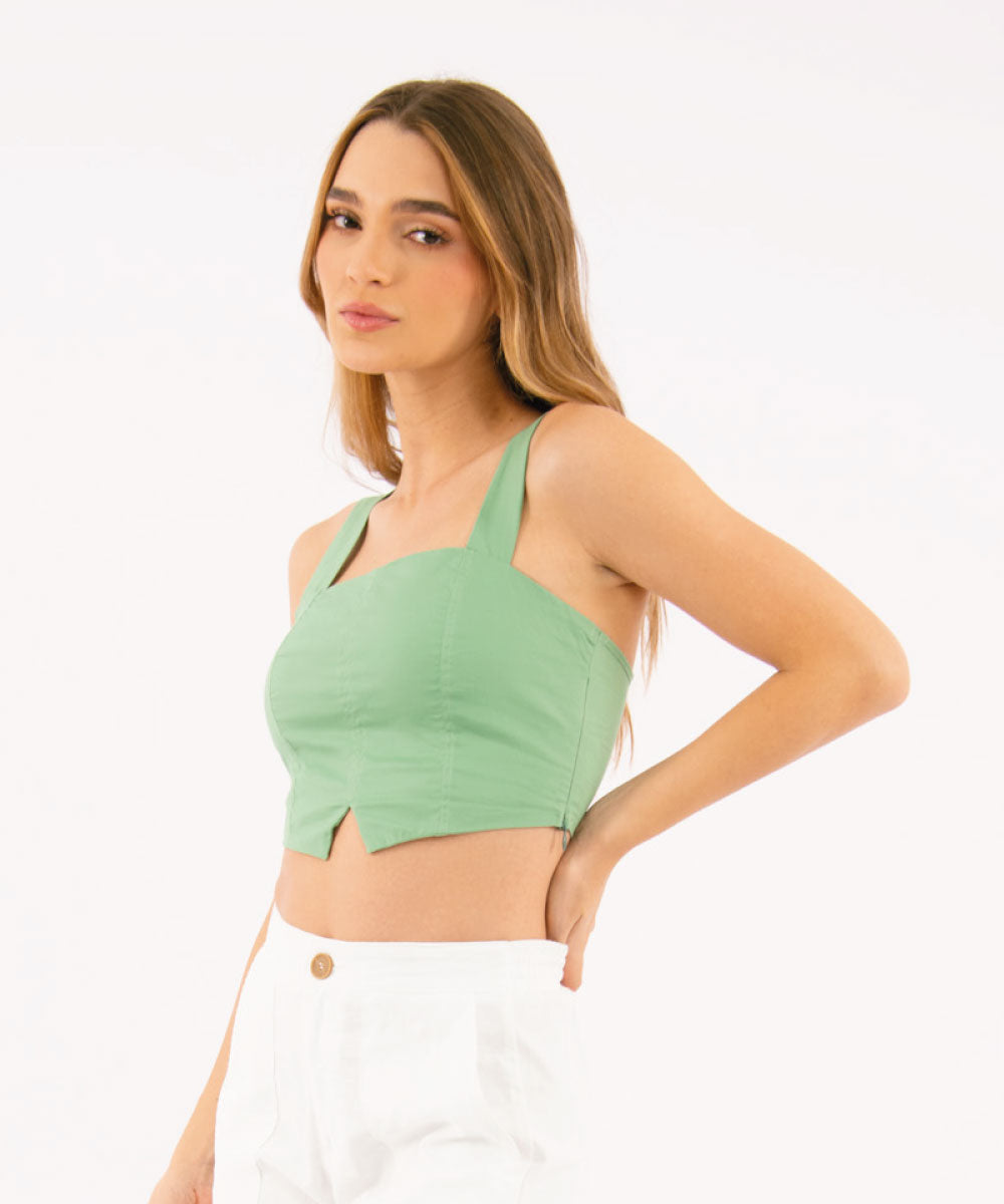 Crop Top Tiras Anchas VERDE