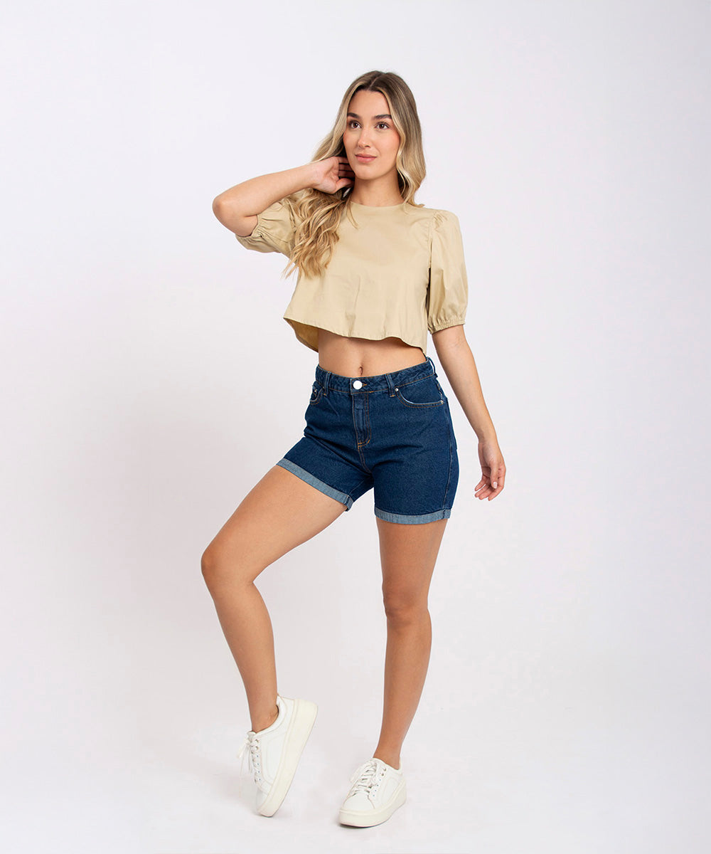 Blusa con moños CAMEL