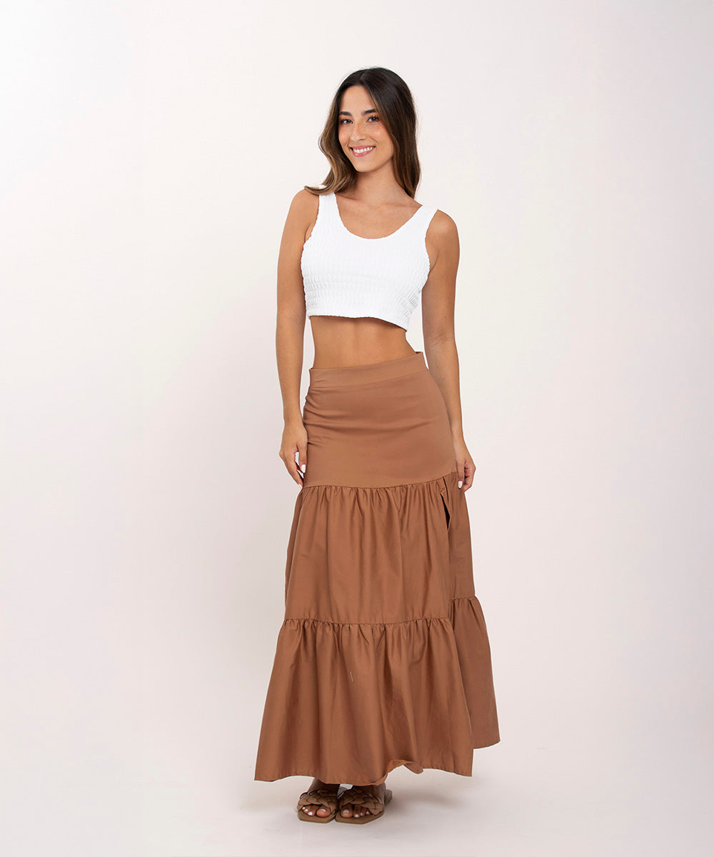 Blusa con moño en espalda BLANCO