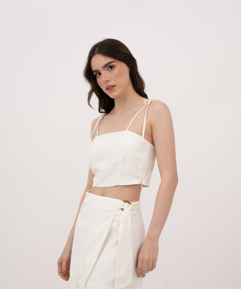 Blusa tiras BLANCO