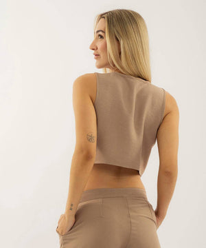 Chaleco Basico Camel Blusas Para Mujer | Ticket Store Colombia 3