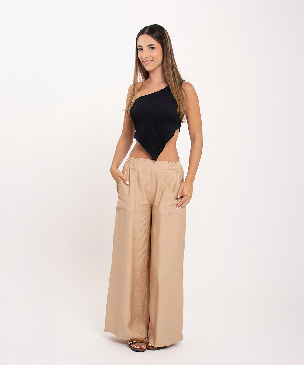 Blusa asimetrica NEGRO
