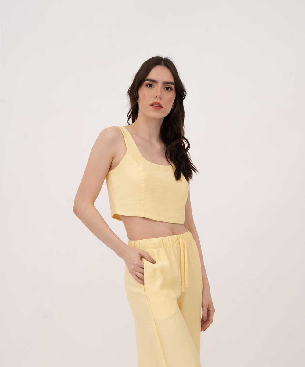 Blusa sisa AMARILLO PASTEL