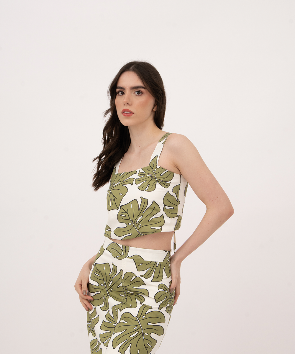 Blusa tiras anchas VERDE