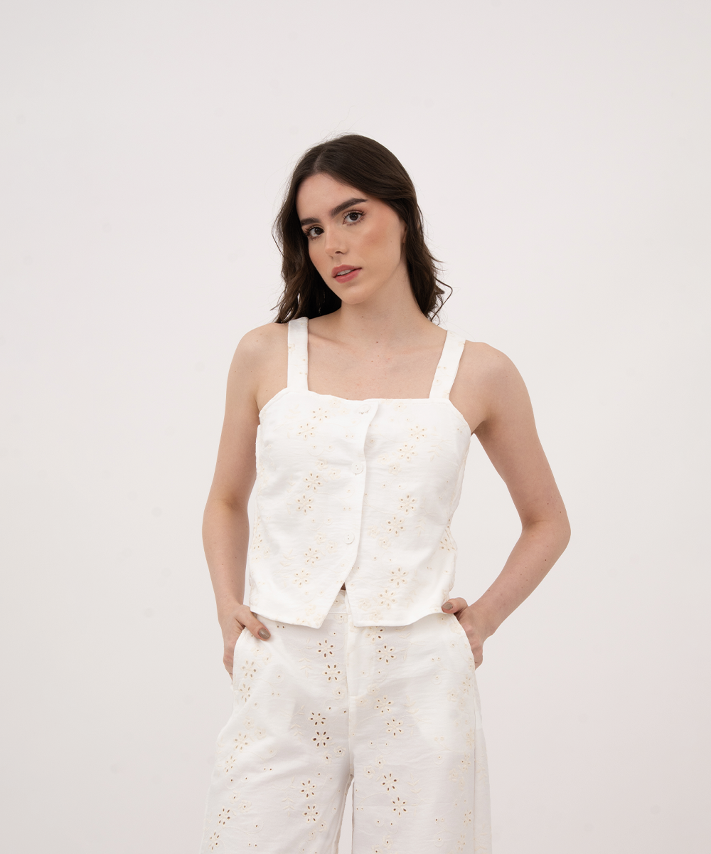 Blusa tiras BLANCO