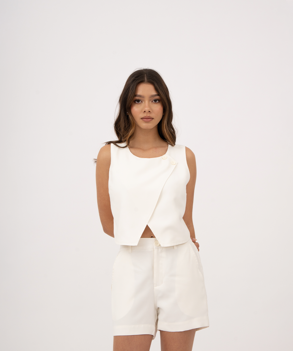 Blusa sisa cruzada MARFIL