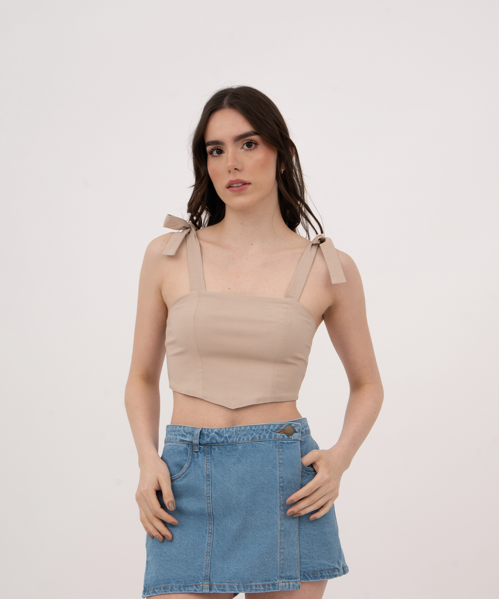 Blusa con tiras CAMEL