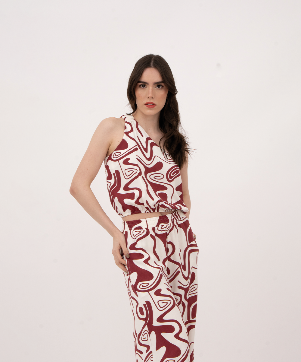 Blusa solo hombro ROJO