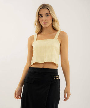 Blusa Con Moño En Espalda Amarillo Pastel Blusas Para Mujer | Ticket Store Colombia 4