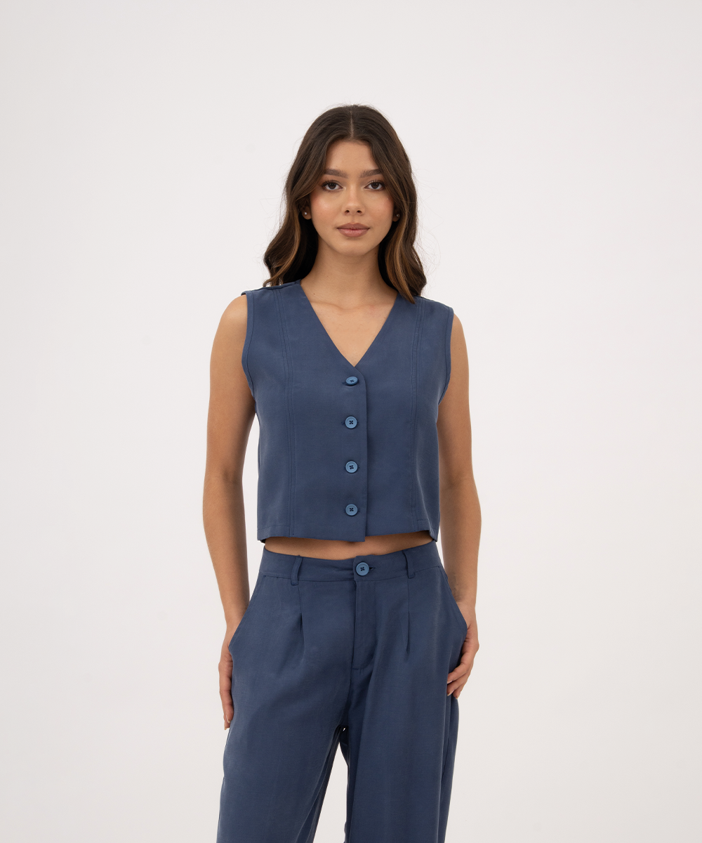 Chaleco básico AZUL