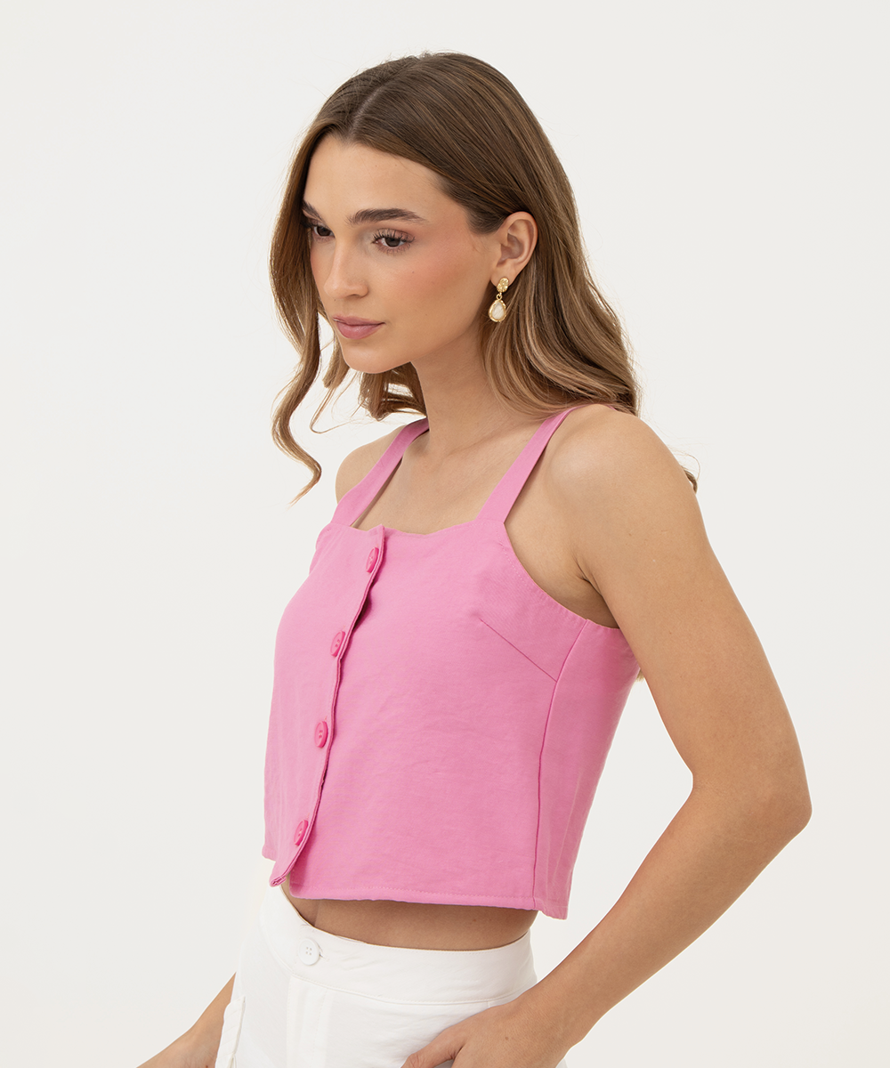 Blusa tiras ROSADO