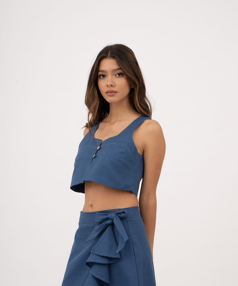 Blusa sisa AZUL PROFUNDO