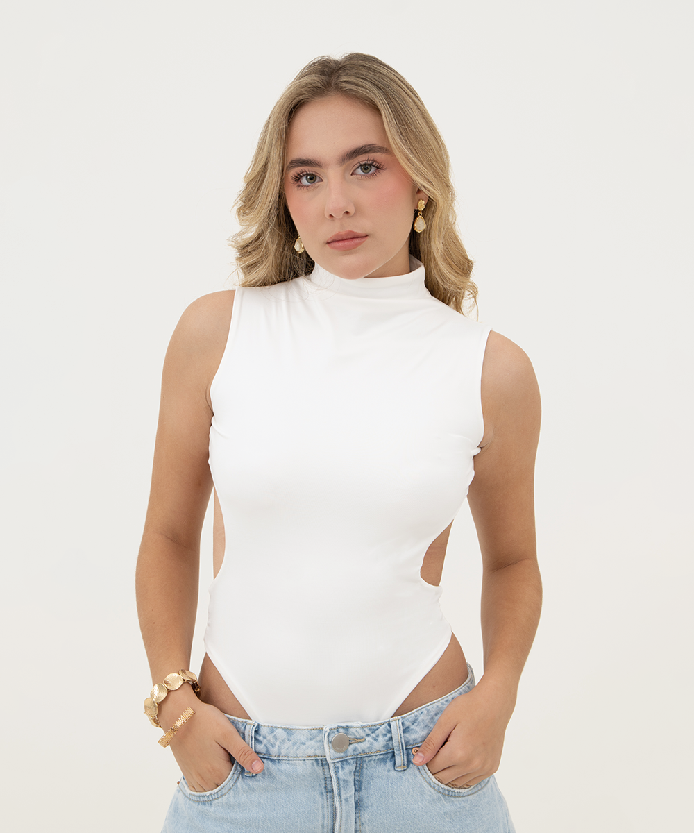 Body cuello tortuga Blanco