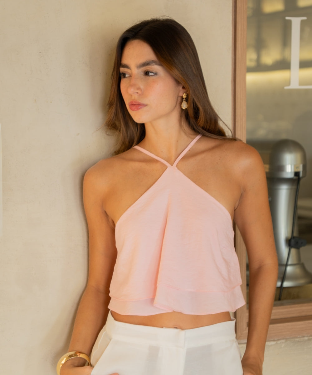 Blusa boleros Rosado Pastel