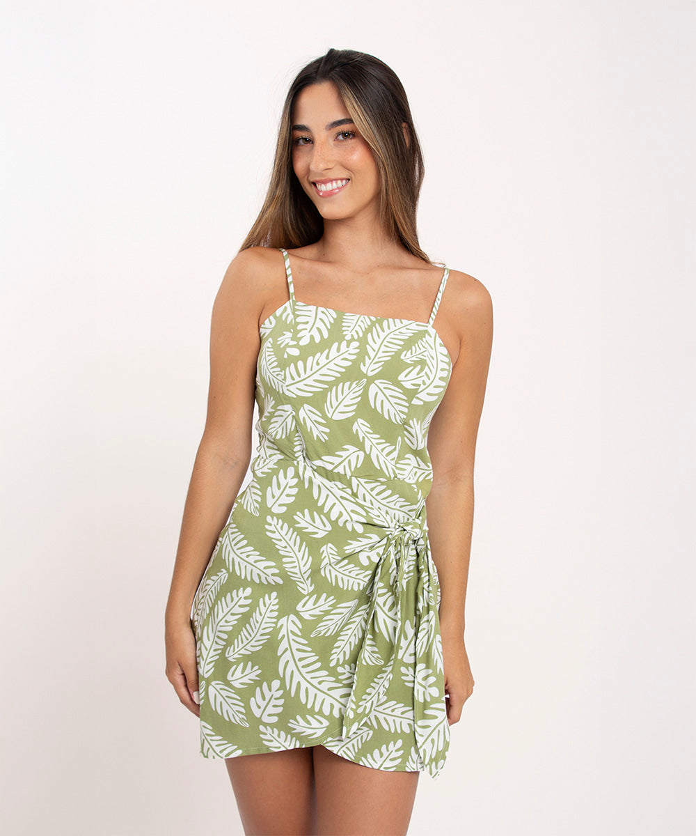 Vestido tiras VERDE