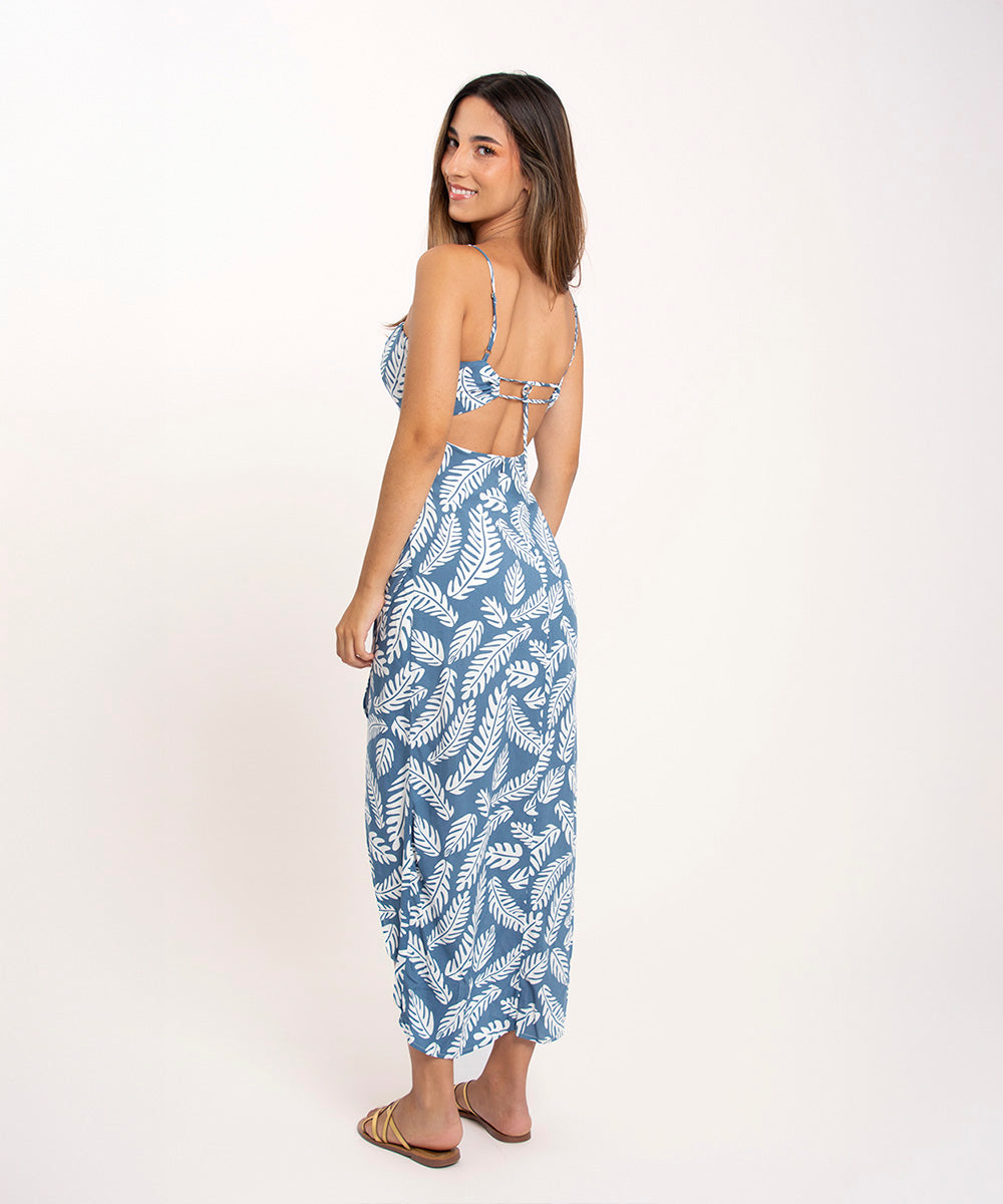 Vestido tiras AZUL