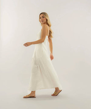 Vestido Nesgas Blanco Vestidos Para Mujer | Ticket Store Colombia 3