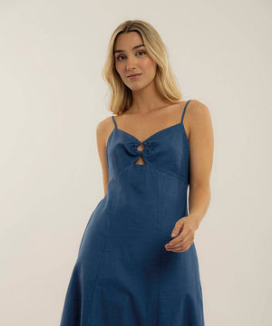 Vestido Nesgas Azul Profundo Vestidos Para Mujer | Ticket Store Colombia 3