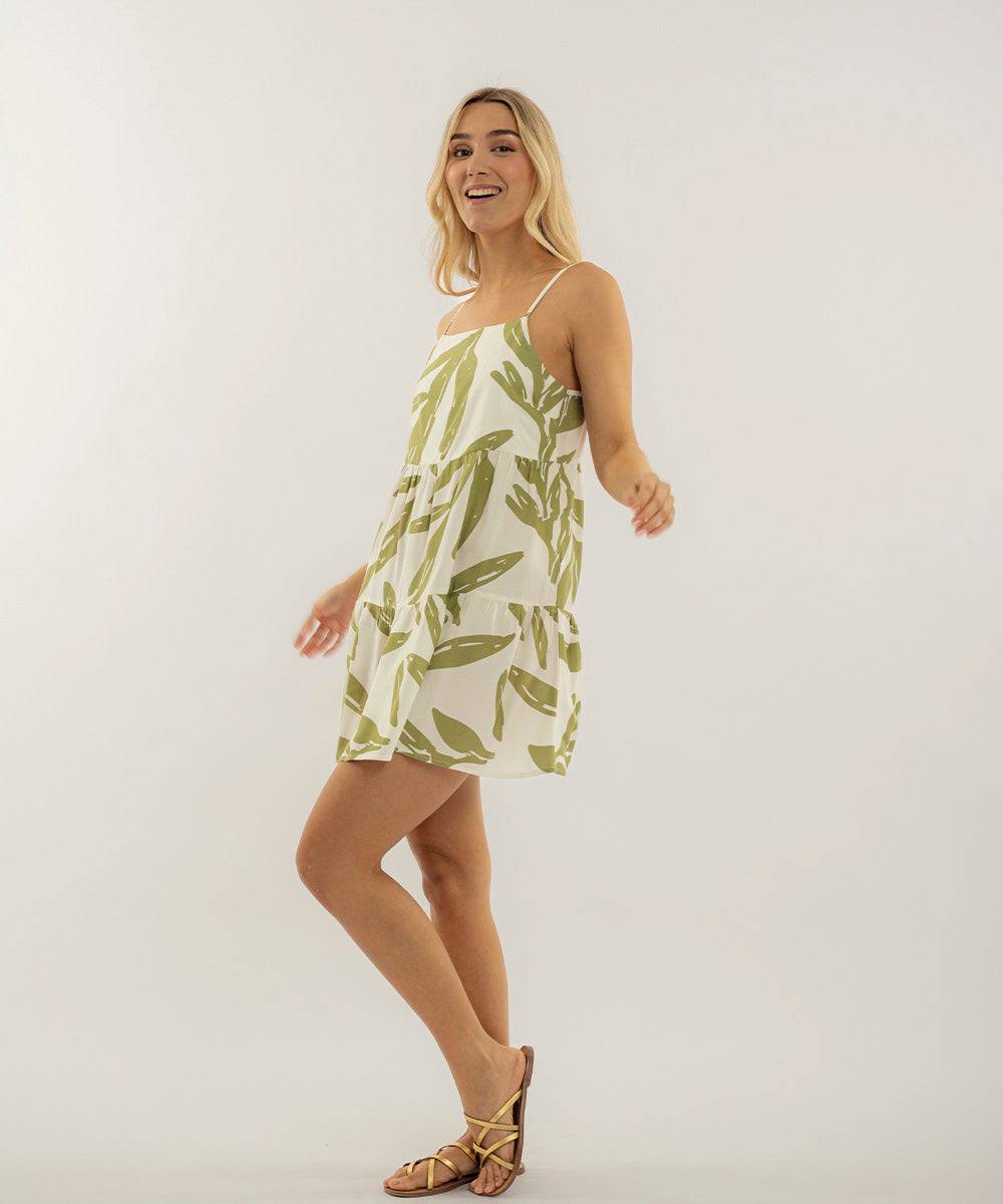 Vestido Mini Verde Oliva Vestidos Para Mujer | Ticket Store Colombia 4