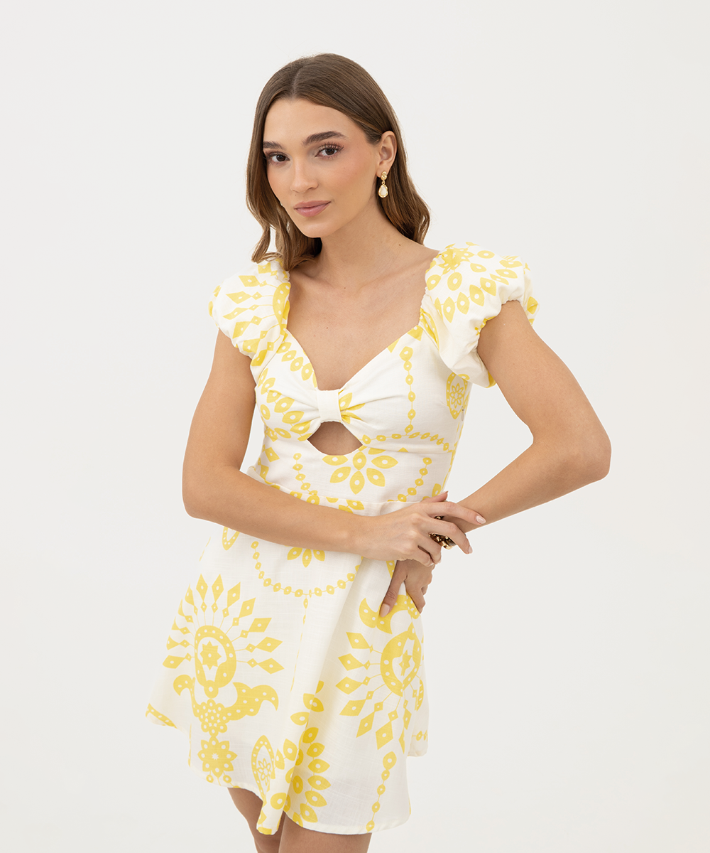 Vestido mini AMARILLO