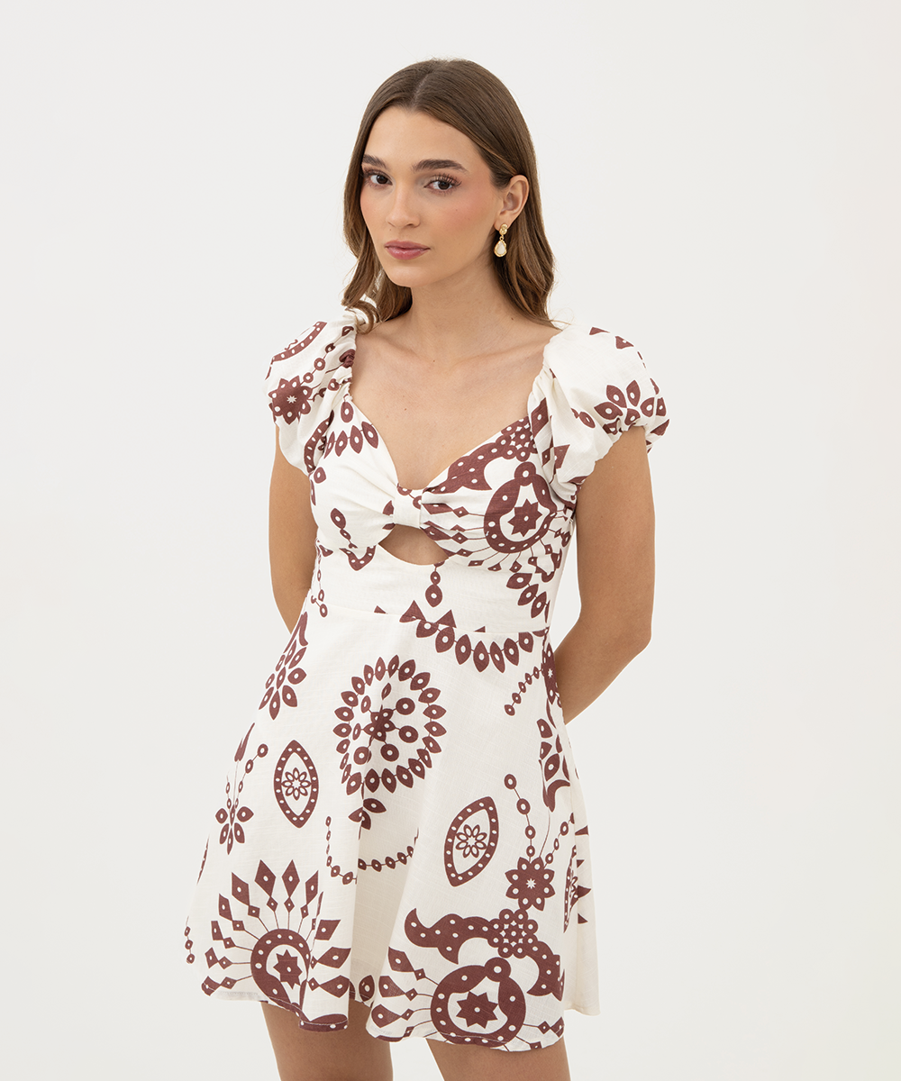 Vestido mini VINO PROFUNDO
