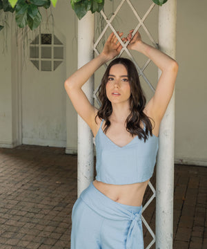 Blusa Tiras Azul Cielo Blusas Para Mujer | Ticket Store Colombia 1